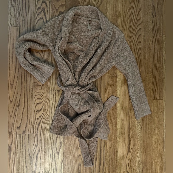 SKIMS Cozy Knit Robe in Brown - Picture 3 of 4